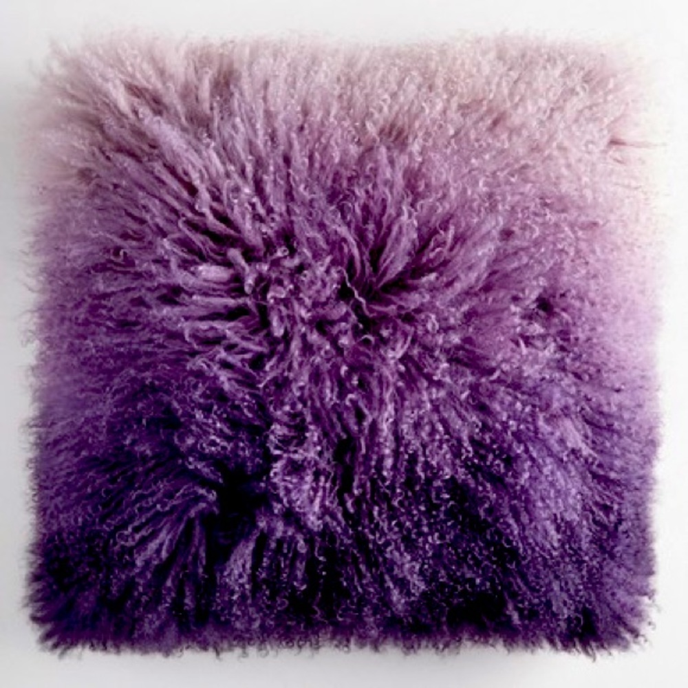 Z Gallerie Ombré Mongolian Pillow 22”